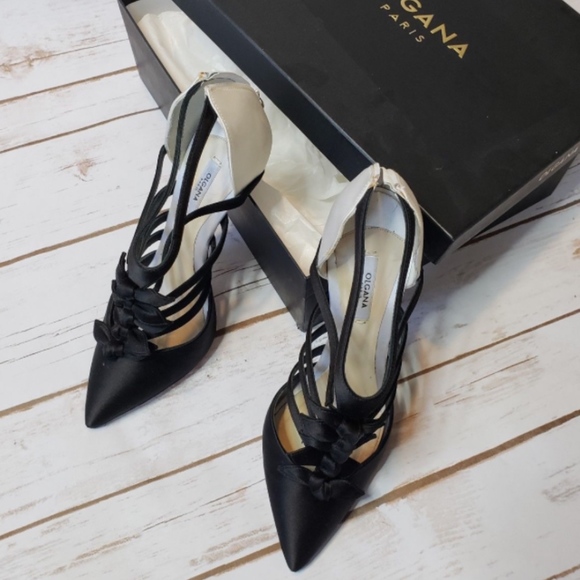 OLGANA PARIS ART. LA MALICIEUSE SATIN BLACK/ WHITE
